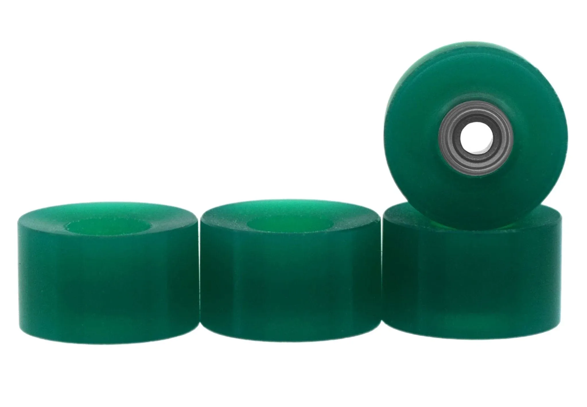 Apex Cruiser Wheels - 71D Urethane - ABEC-9 Bearings - Jade Green - Fingerboards ...