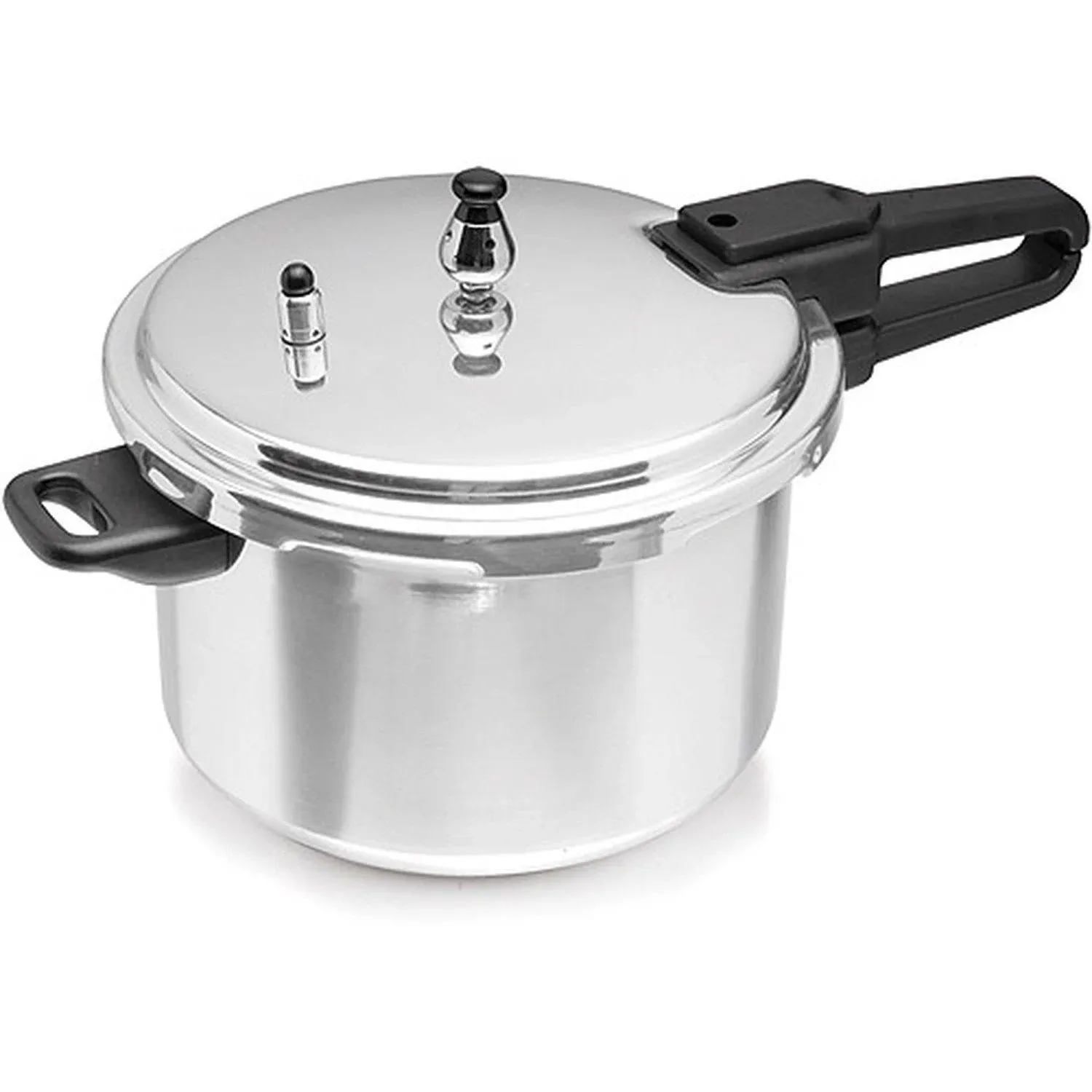 IMUSA USA A417-80401 Aluminum Stovetop Pressure Cooker 4.2Qt, Silver