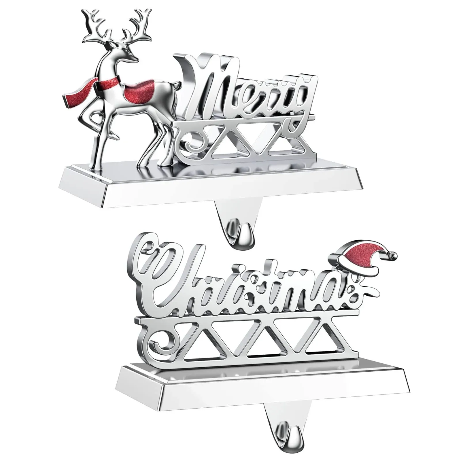 SMINDER Merry Christmas Stocking Holders Set of 2