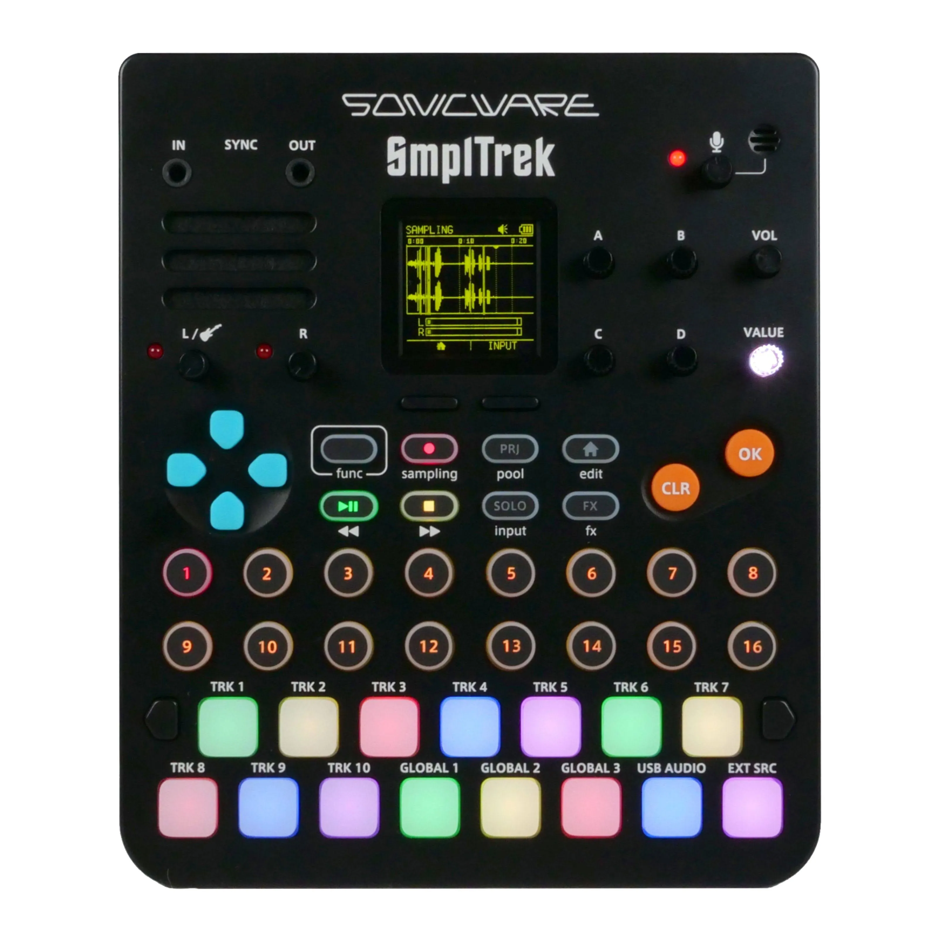 Sonicware SmplTrek Portable Production SAMPLER Confirmed Operation   TRK-010