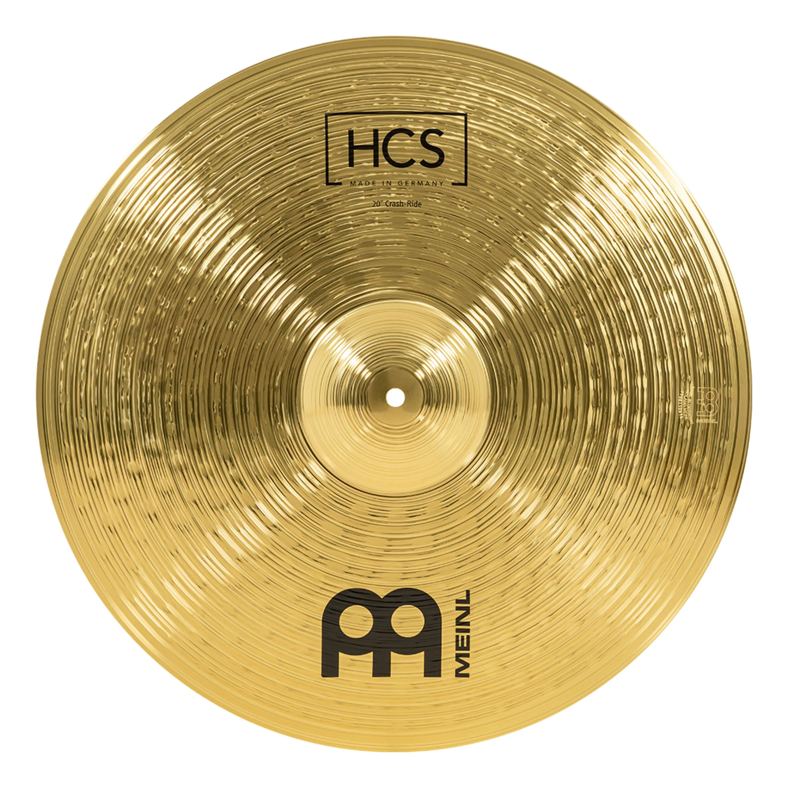 Meinl Cymbals HCS Ride Cymbal 20 inch (Video) for Drum Set (50,80cm) Traditional Finish Brass, Made in Germany (HCS20R)