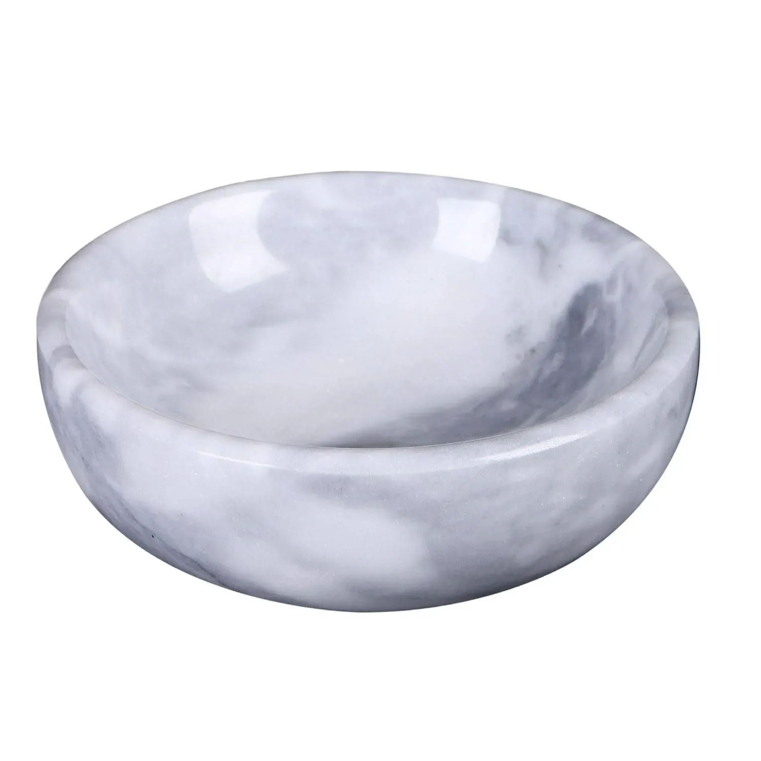 Natural Marble Decorative Bowls for Home Decor 4.72 inch Hand-Carved Decorati...