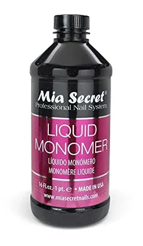 32 oz Mia Secret Liquid Monomer - Professional Acrylic Nail Liquid for Acrylic Powder - EMA monomer - Nail Monomer liquid - ema monomer acrylic nail liquid