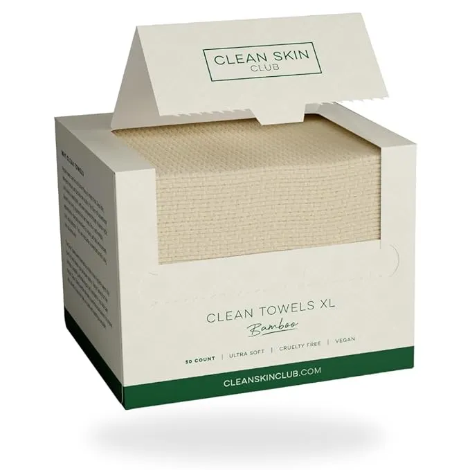 Clean Skin Club Clean Towels XL Bamboo Bio-Based Face Towel