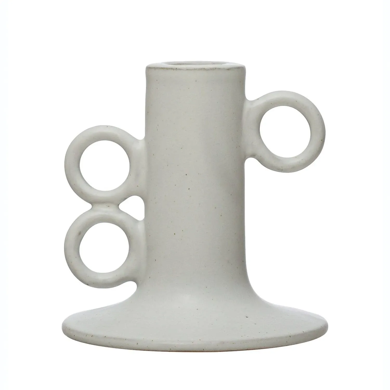 Creative Co-Op Stoneware Taper Holder