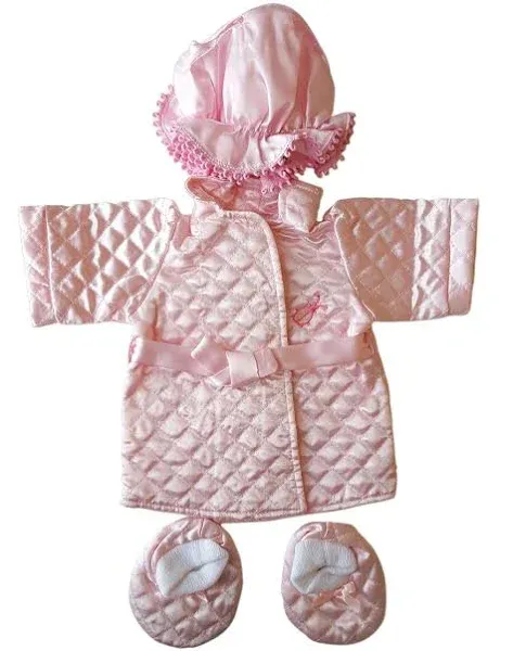 Pink Robe Outfit Teddy Bear Clothes Fits Most 14 - 18 Build-a-bear and Make Your Own Stuffed Animals