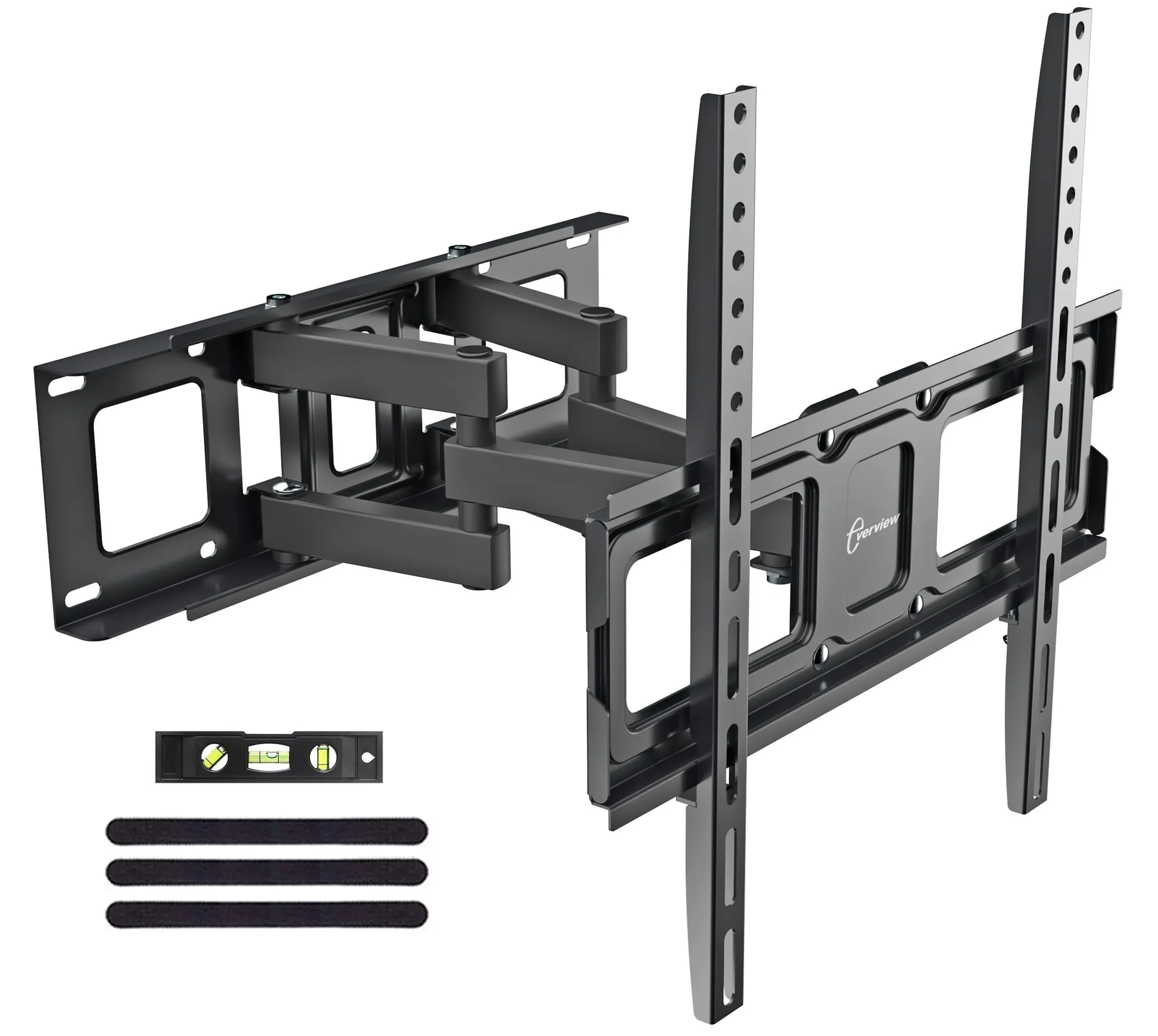 Dual Articulating Arms TV Wall Mount Bracket fits to Most 26”-65” inch LED,LCD,OLED Flat Panel TVs, Tilt Full Motion Swivel 14.1" Extension, Max VESA 400X400mm,80lbs,Fits 12/16" Wood Stud