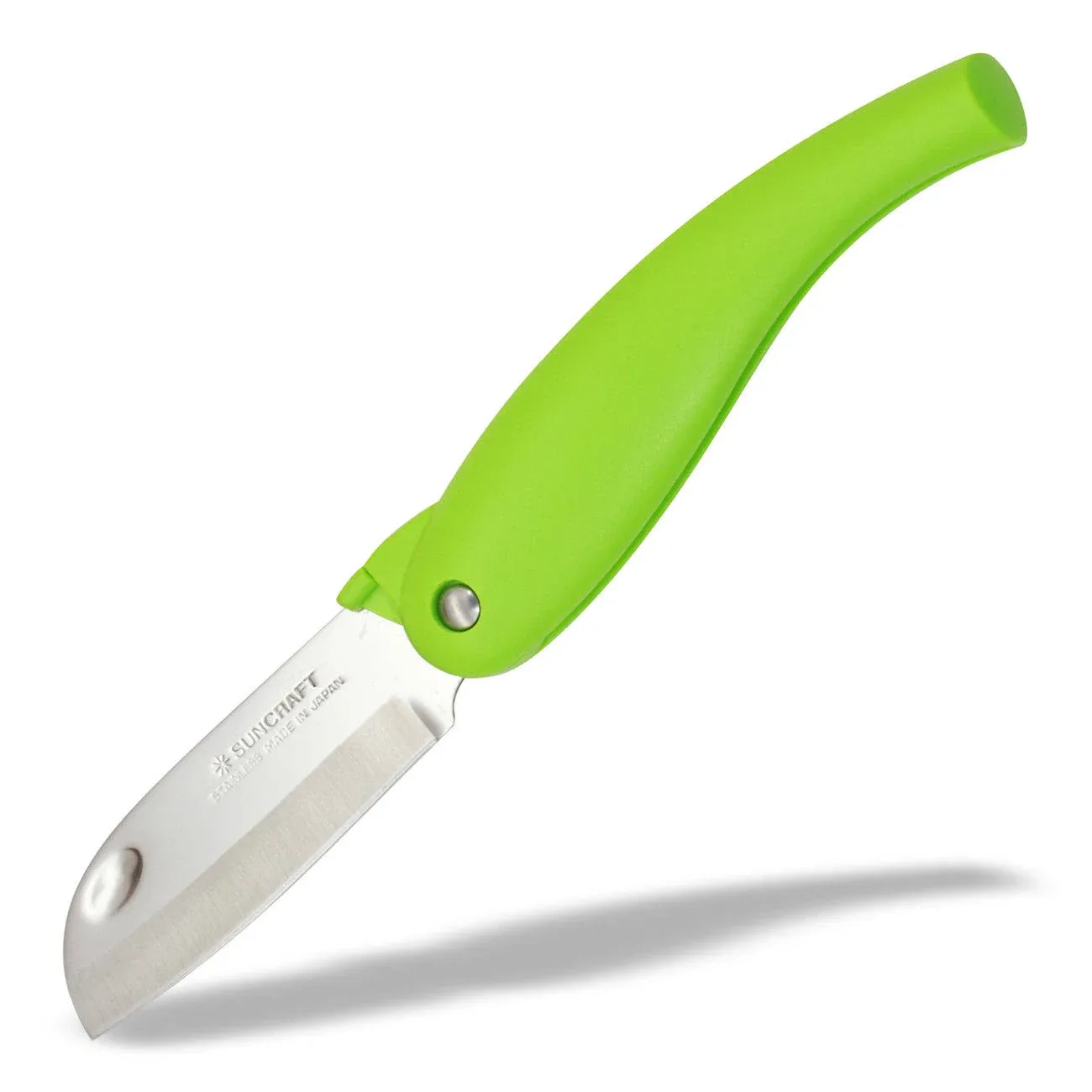 Seki Suncraft Folding Type Fruit Knife Green