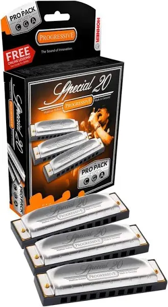 Hohner Harmonica 3P560 Special-20 Pro 3 Pack of Harmonicas