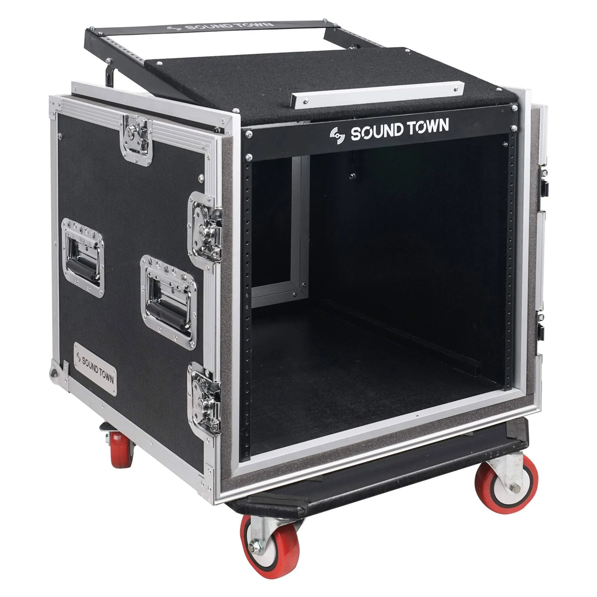 Sound Town Shock Mount 10U ATA Rack Case