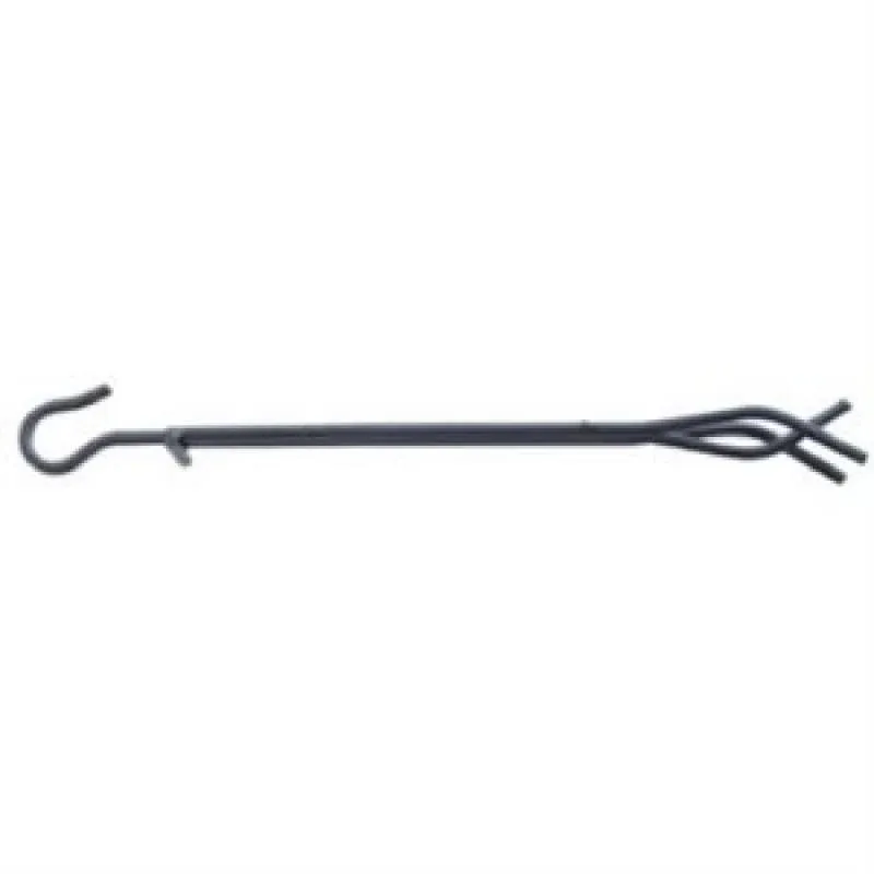 Panacea Open Hearth Black Matte Steel Fireplace Tongs