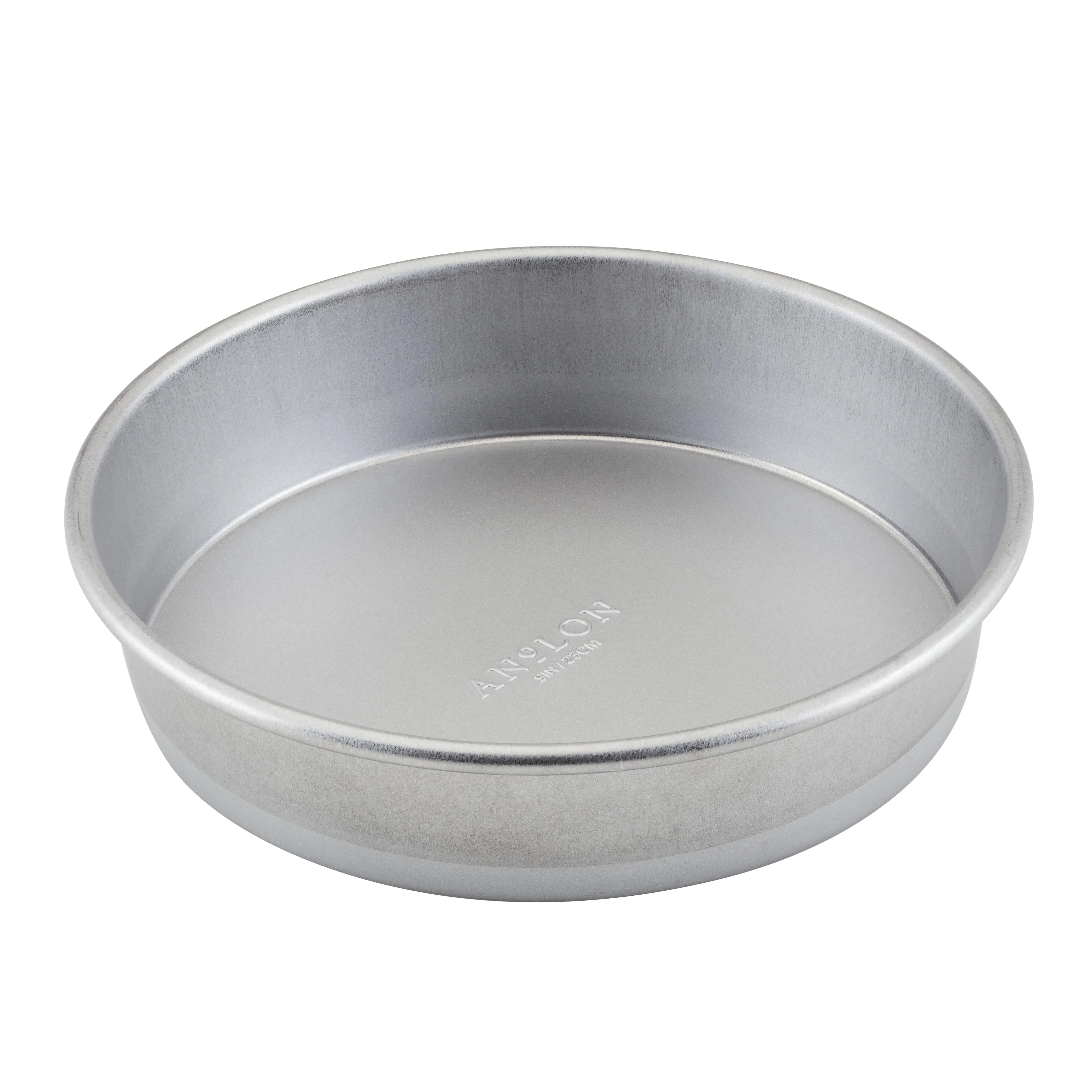 Pro-bake Bakeware Aluminized Steel Round Cake Pan, 9" In Silver-tone