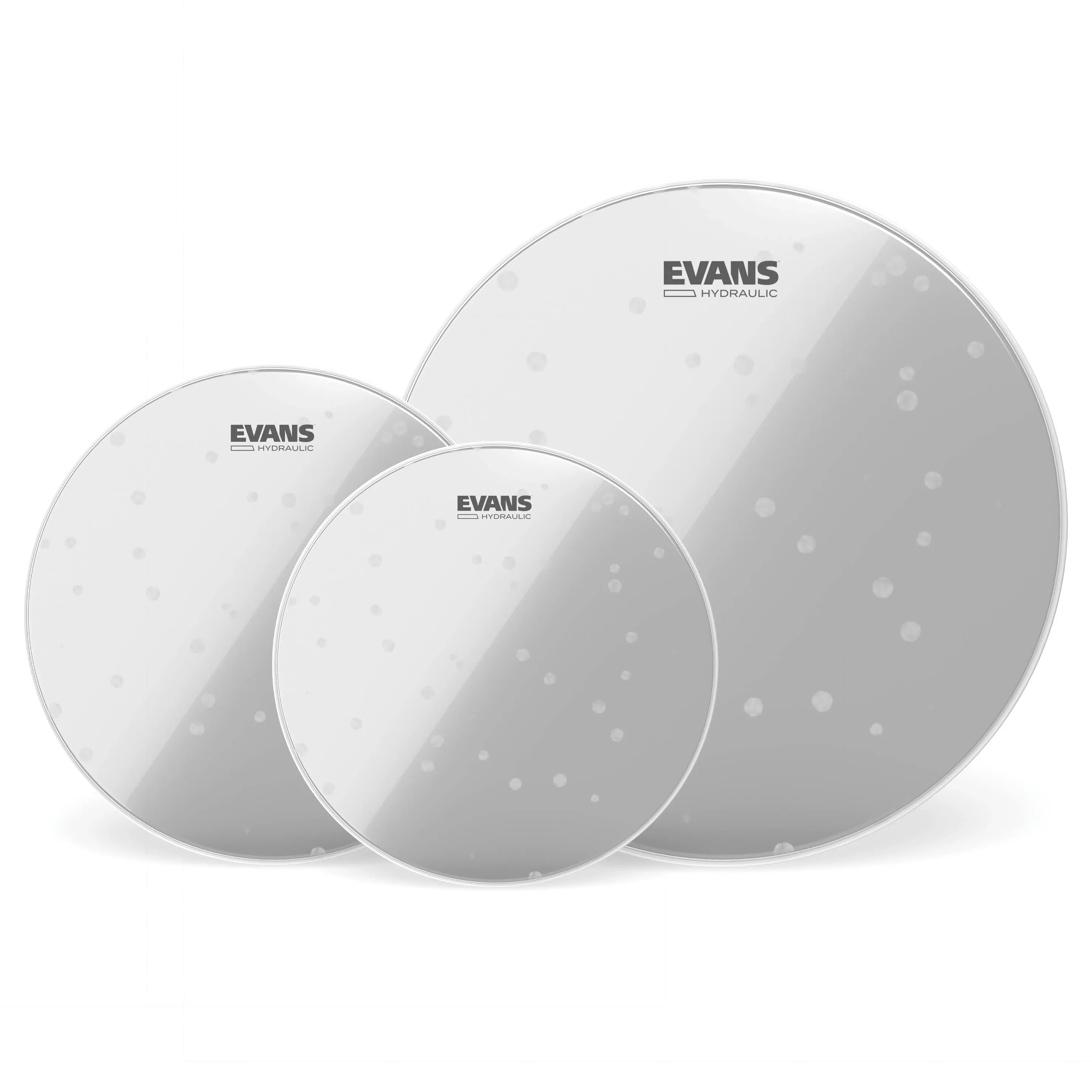 Evans Drum Heads - Hydraulic Glass Tompack, Rock (10 inch, 12 inch, 16 inch)