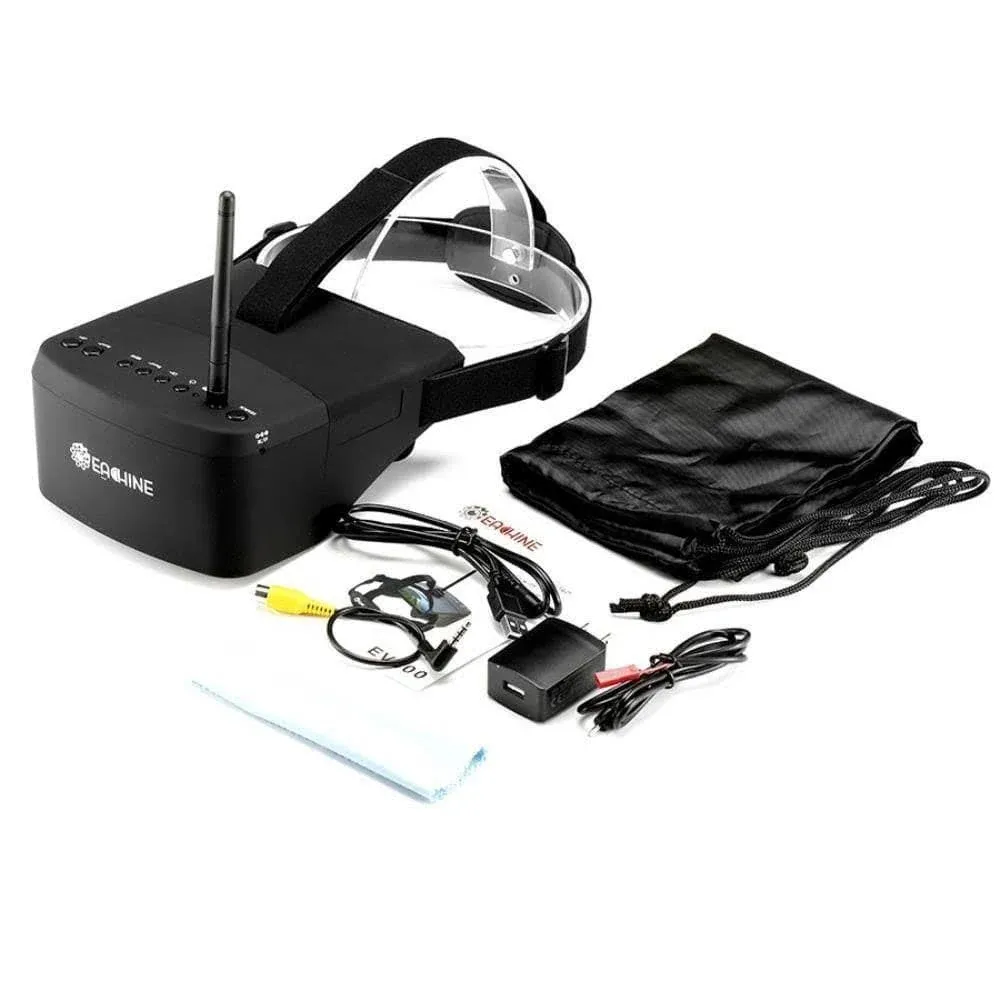 Eachine EV800 5 Inch 800x480 FPV Goggles 5.8G 40CH Raceband AutoSearching Ingebouwde batterij