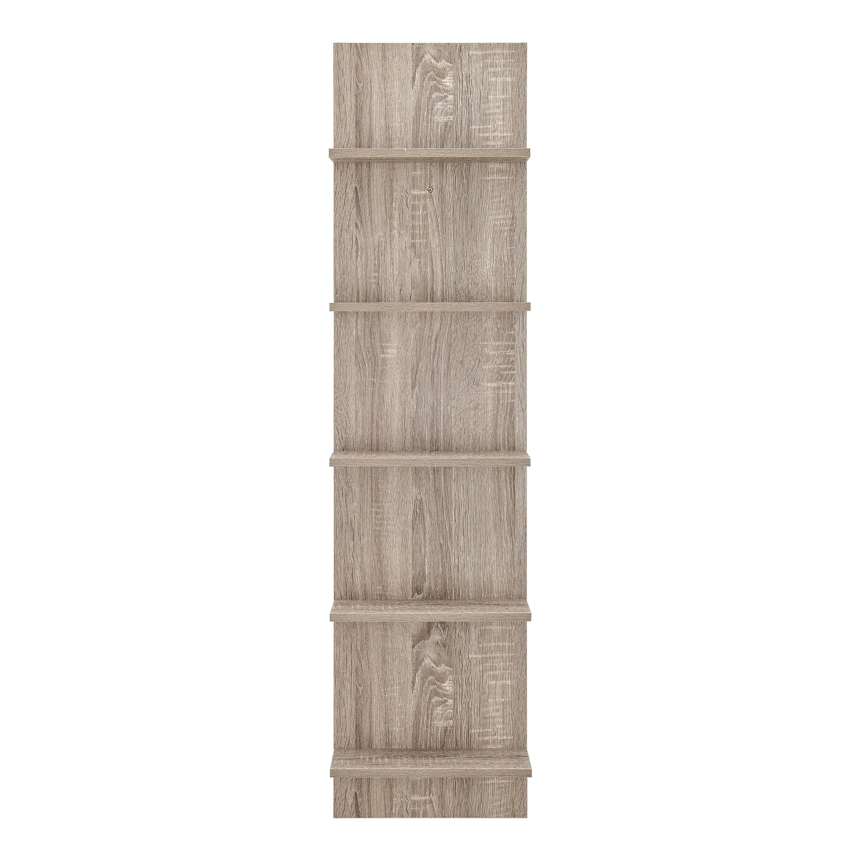 Danya B Finish Wide Column Wall Shelf - Weathered Oak