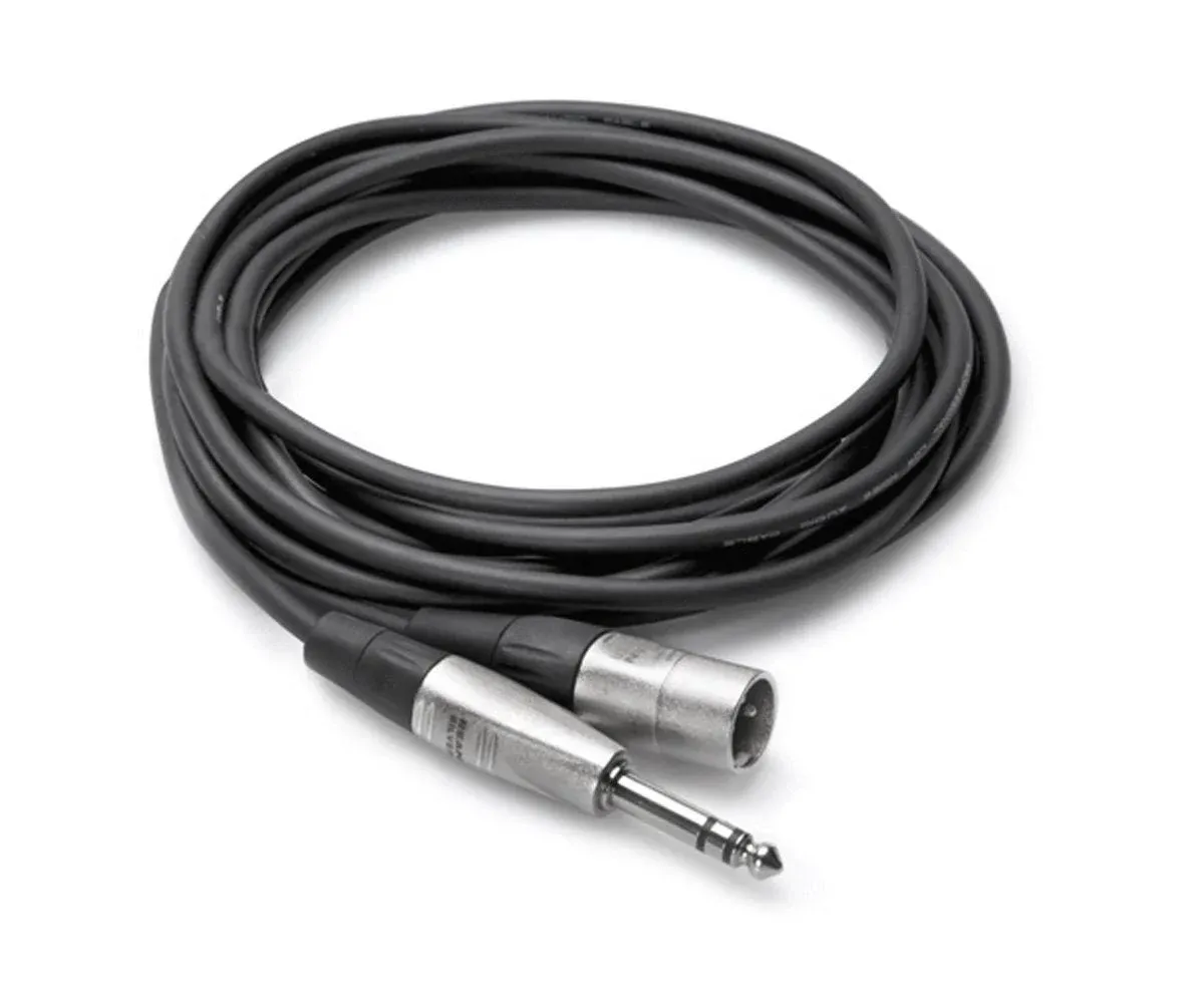 Hosa REAN 1/4" TRS to XLR3M Pro Balanced Interconnect Cable