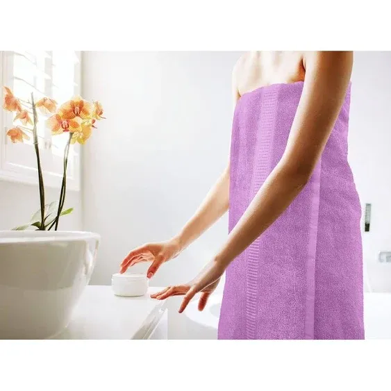 Utopia Towels - Luxurious Jumbo Bath Sheet 2 Piece - 600 GSM (35X70 Inches) 100% Ring Spun Cotton - Highly Absorbent and Quick Dry Extra Large Bath Towel - Super Soft Hotel Quality Towel (Lavender)