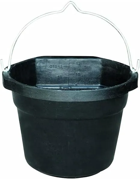 Farm Innovators FB 80R Rubber 3 Gallon Flat Back Heated Bucket 70 Watt (3 Pack)