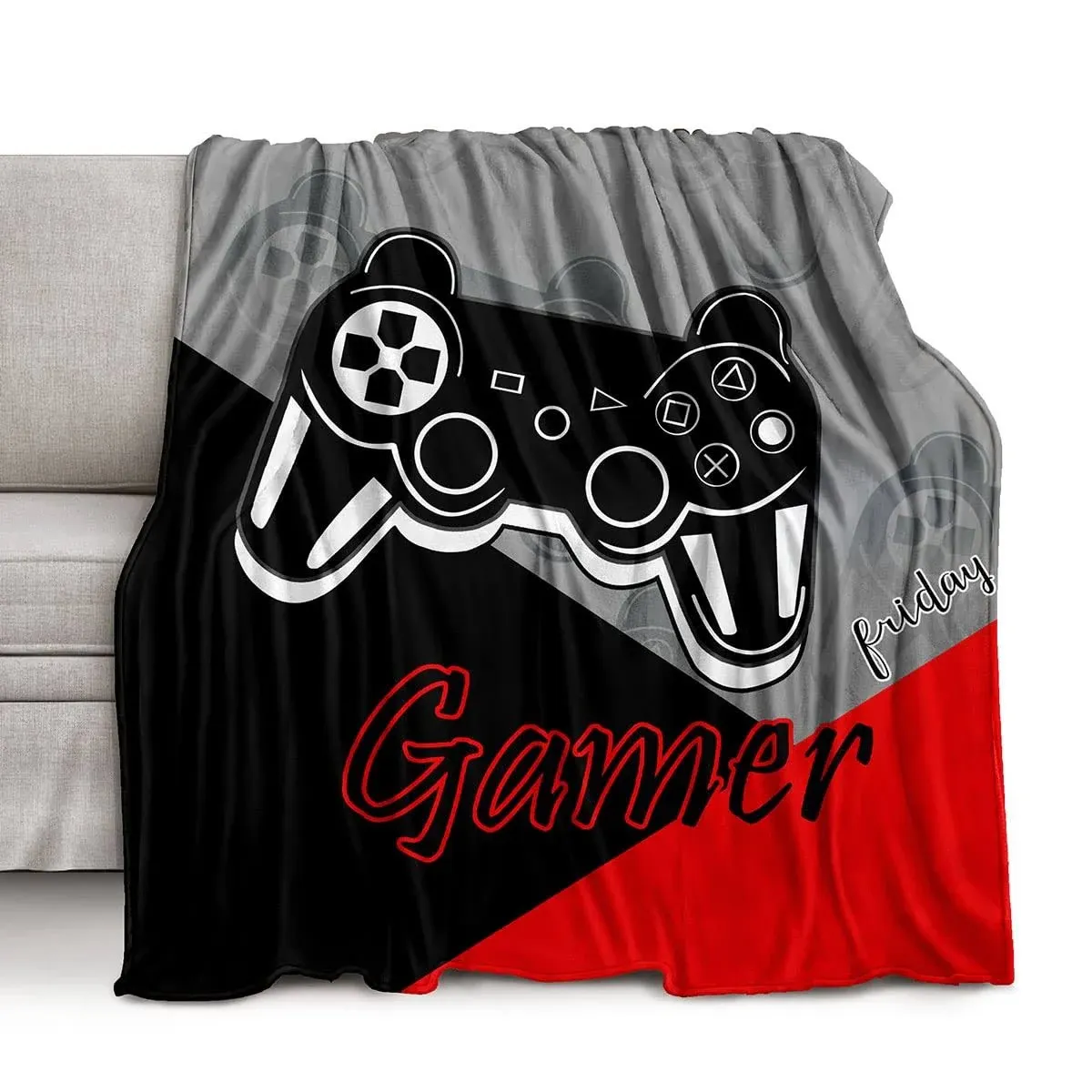 LIRS Bedding Gaming Throw Blanket 80 x 60aa Super Soft, Fleece, Gamer Gift for ...