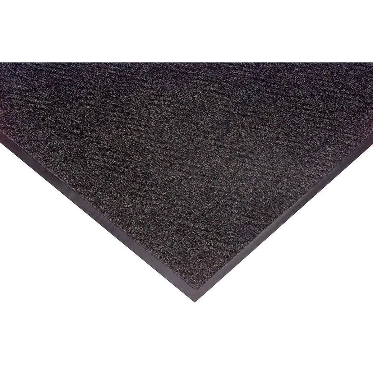 NoTrax® 105S0046CH Low-Profile Light-Weight Chevron Entrance Mat, 5/16 in x 4 ft W x 6 ft L, Needle-Punched Yarn, Vinyl Backing, Charcoal