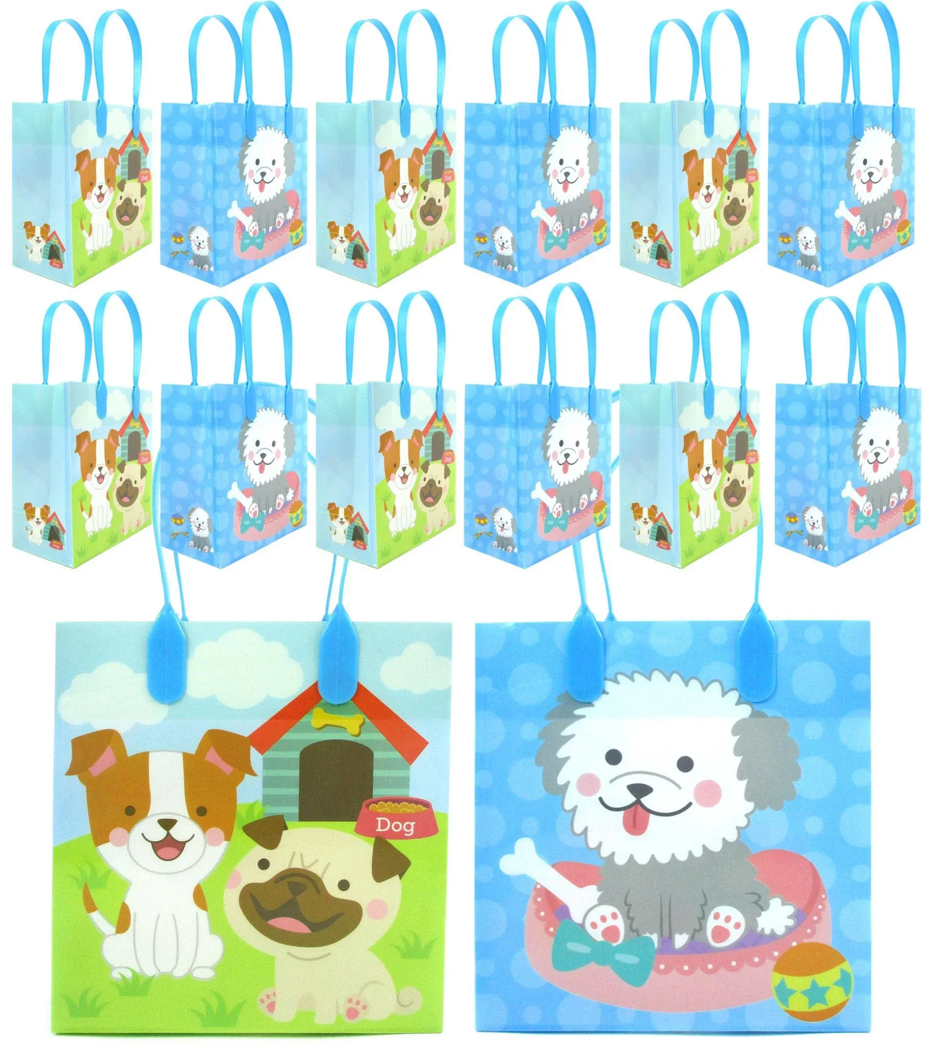 TINYMILLS Dog Party Favor Bags Treat Bags 12 Pack for Birthday, Party Favors ...