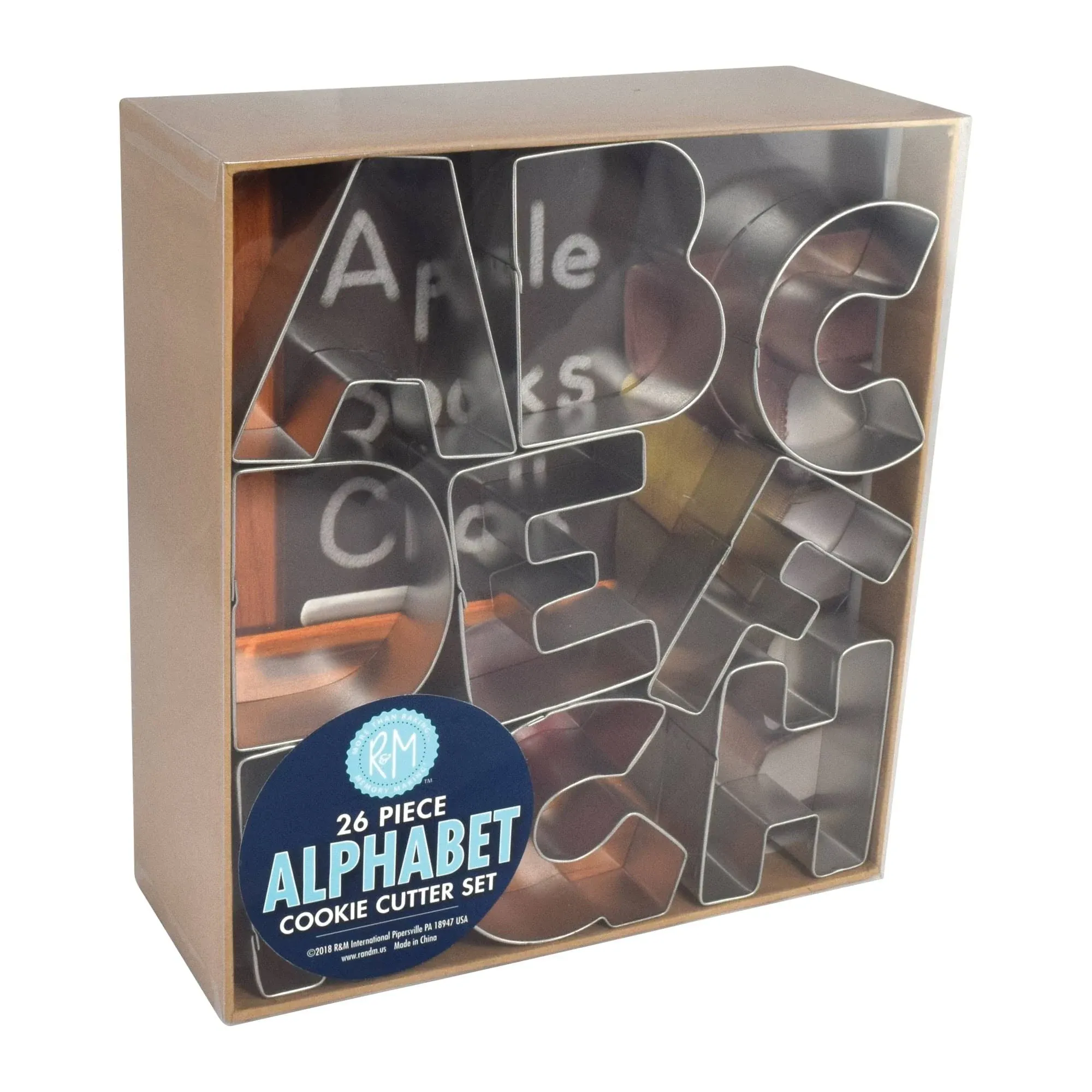 R&M Alphabet Cookie Cutter Set