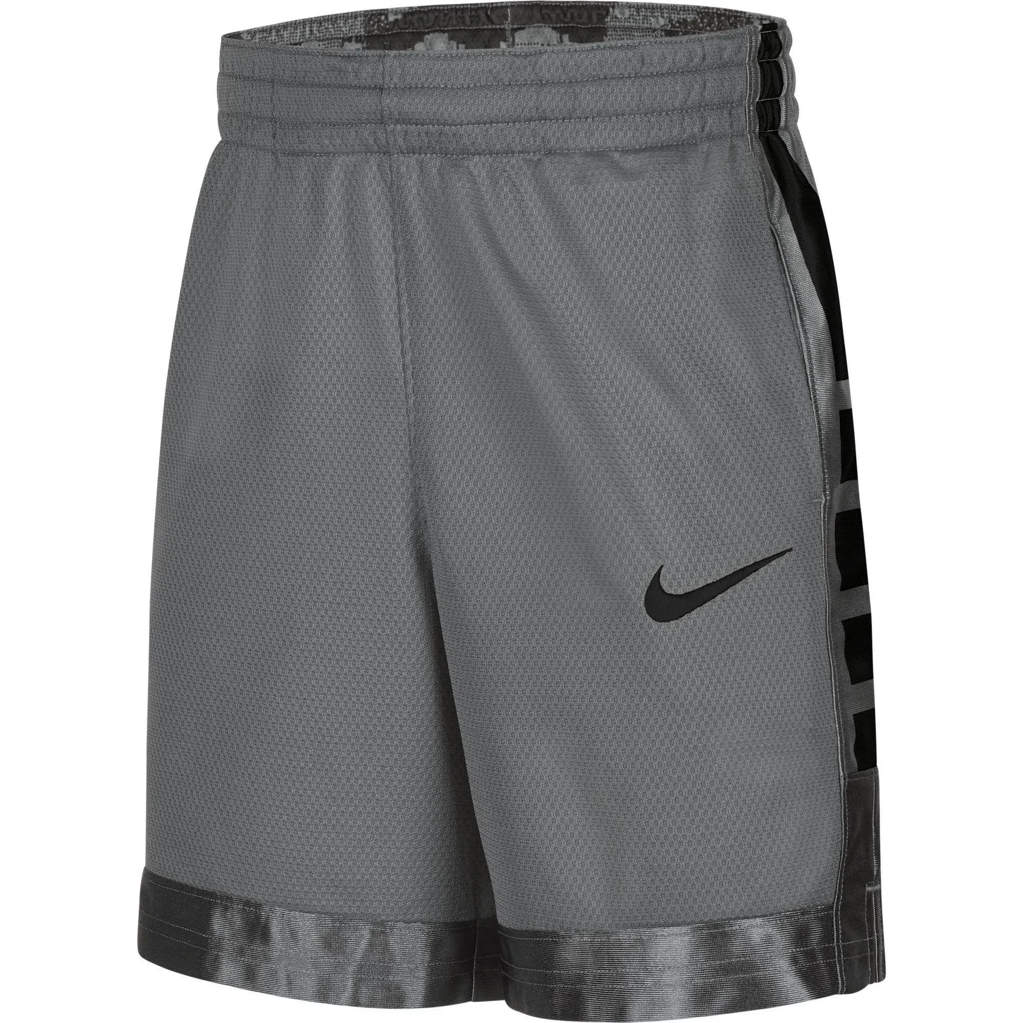 Nike Elite Basketball Dri-Fit Shorts Boys Youth DA0173-084 Gray Black Large $32