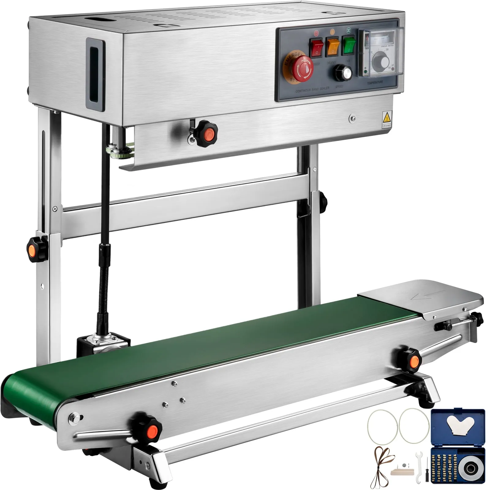 Happybuy FR-770 Continuous Band Sealer, Automatic Band Sealer with Digital Temperature Control, (Vertical)