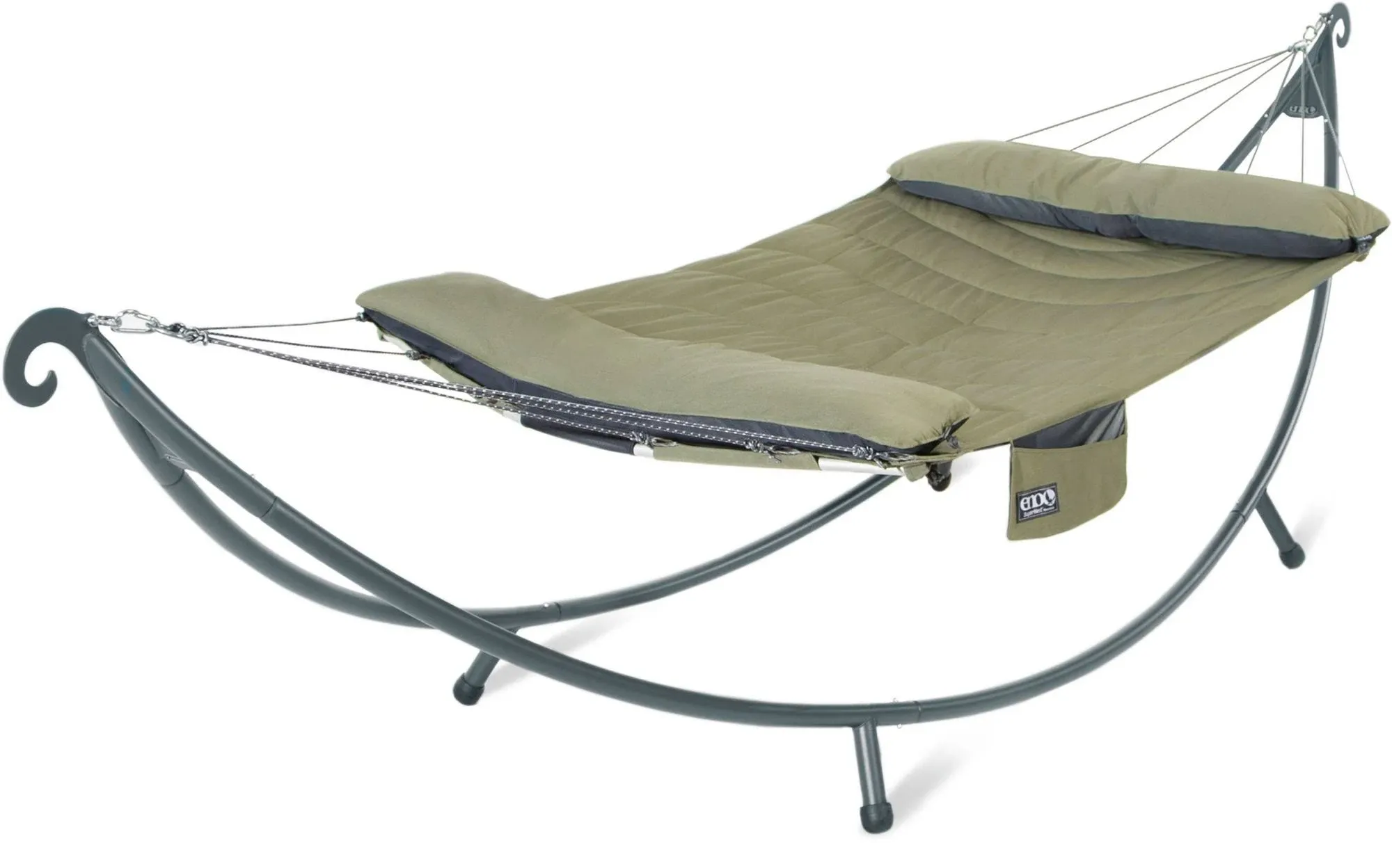 ENO - SoloPod XL Hammock Stand - Outdoor Stand for Camping, Traveling, a Festival, Patio Furniture, or The Beach - Charcoal