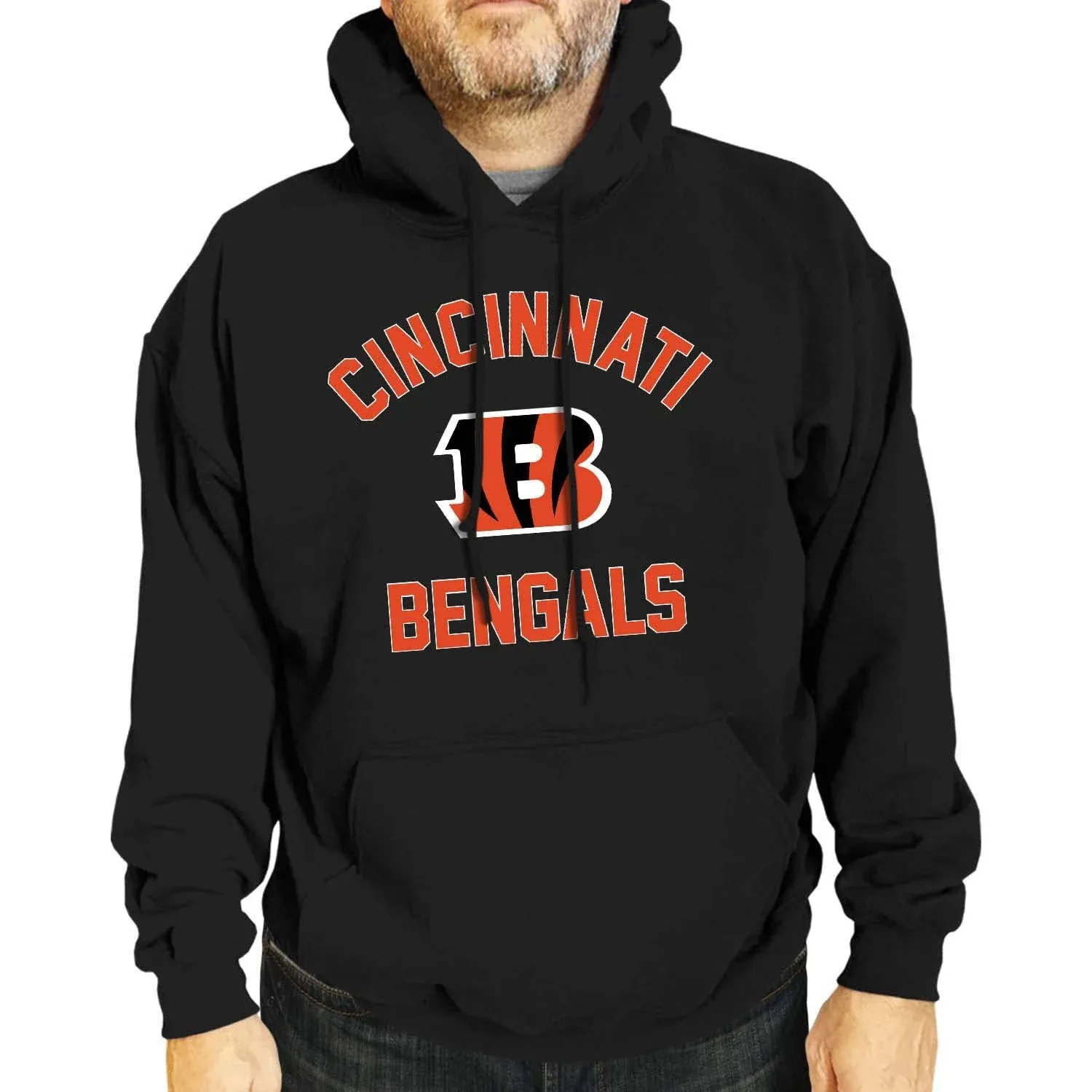 Team Fan Apparel NFL Adult Gameday Hooded Sweatshirt - Poly Fleece Cotton Blend - Stay Warm and Represent Your Team in Style