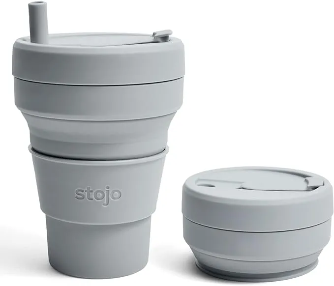 Stojo Collapsible Cup 16 oz Cup Steel