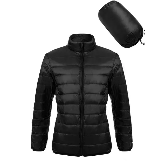 Men s Big & Tall Packable Zipper Puffer Down Jacket Lightweight Water Resistant Down Jacket Insulation Winter Warm Windproof Puffer Jacket