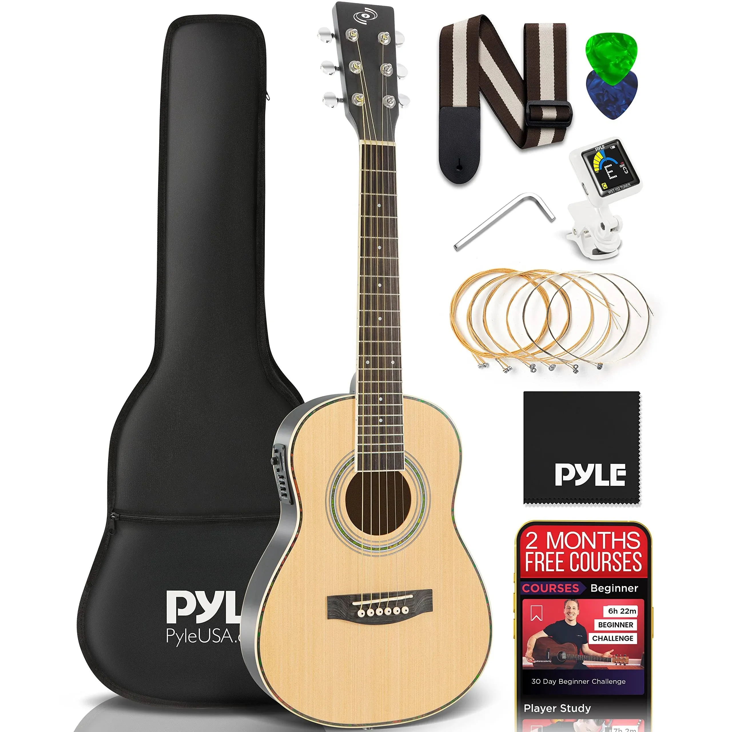 Pyle Acoustic Electric Guitar Kit