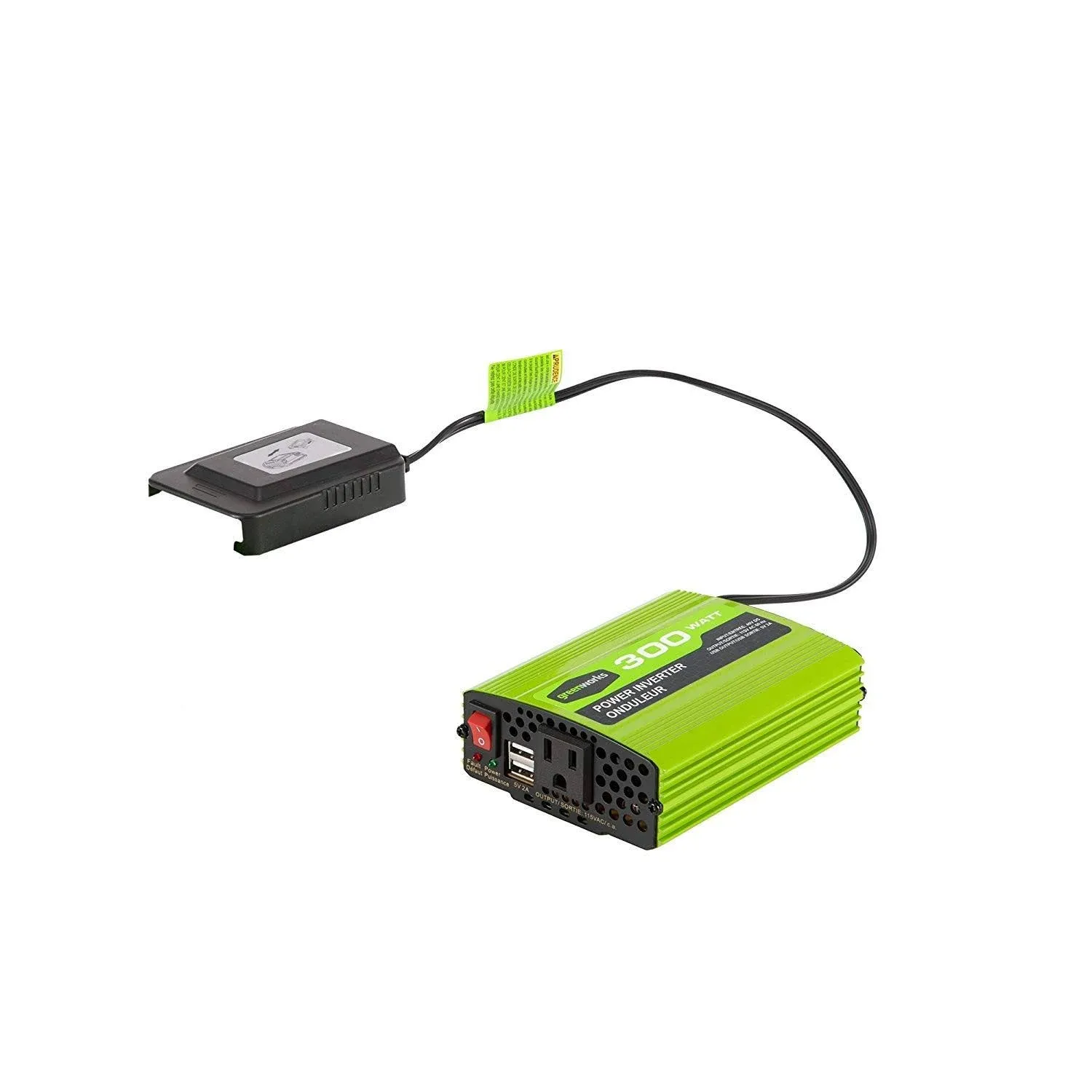 Greenworks 40V 300W Cordless Power Inverter with 4.0Ah 40V battery