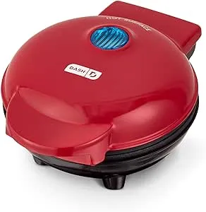 DASH Mini Maker Portable Grill Machine + Panini Press for Gourmet Burgers, Sandwiches, Chicken + Other On the Go Breakfast, Lunch, or Snacks with Recipe Guide - Red