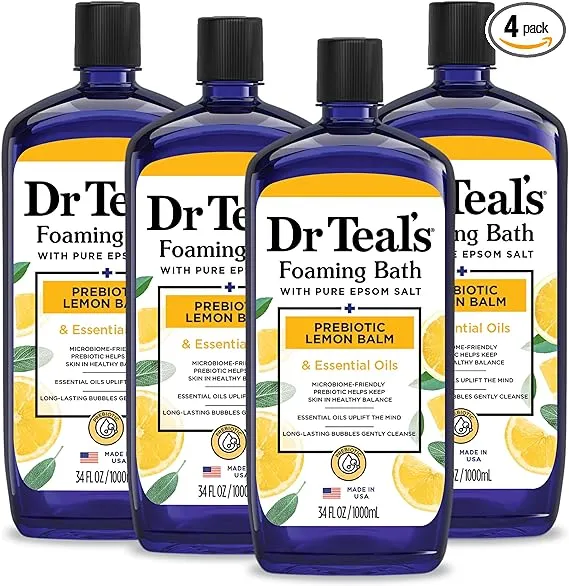 Dr. Teal's Coconut Oil Foaming Bath Gift Set (3 Pack, 34oz Ea.) - Nourish & Protect Coconut Oil Blended with Pure Epsom Salt Calms The Mind & Provides Relief from Daily Aches & Pains