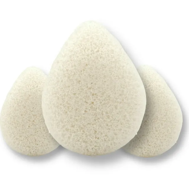 Elizabeth Kathryn Naturals All Natural Facial Konjac Skincare Eco-Friendly Face Sponge and Scrubber for All Skin Types  Pack of 3