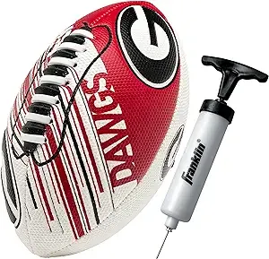 Franklin Sports NCAA Football - Youth Mini Football - 8.5" Football- SPACELACE Easy Grip Texture- Perfect for Kids