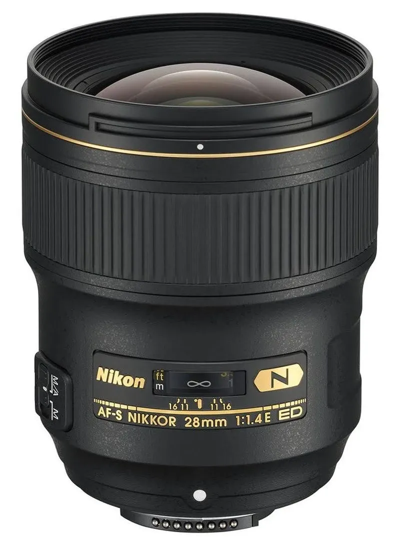 Nikon AF-S NIKKOR 28mm f/1.4E ED f/1.4-16 Fixed Zoom Camera Lens, Black