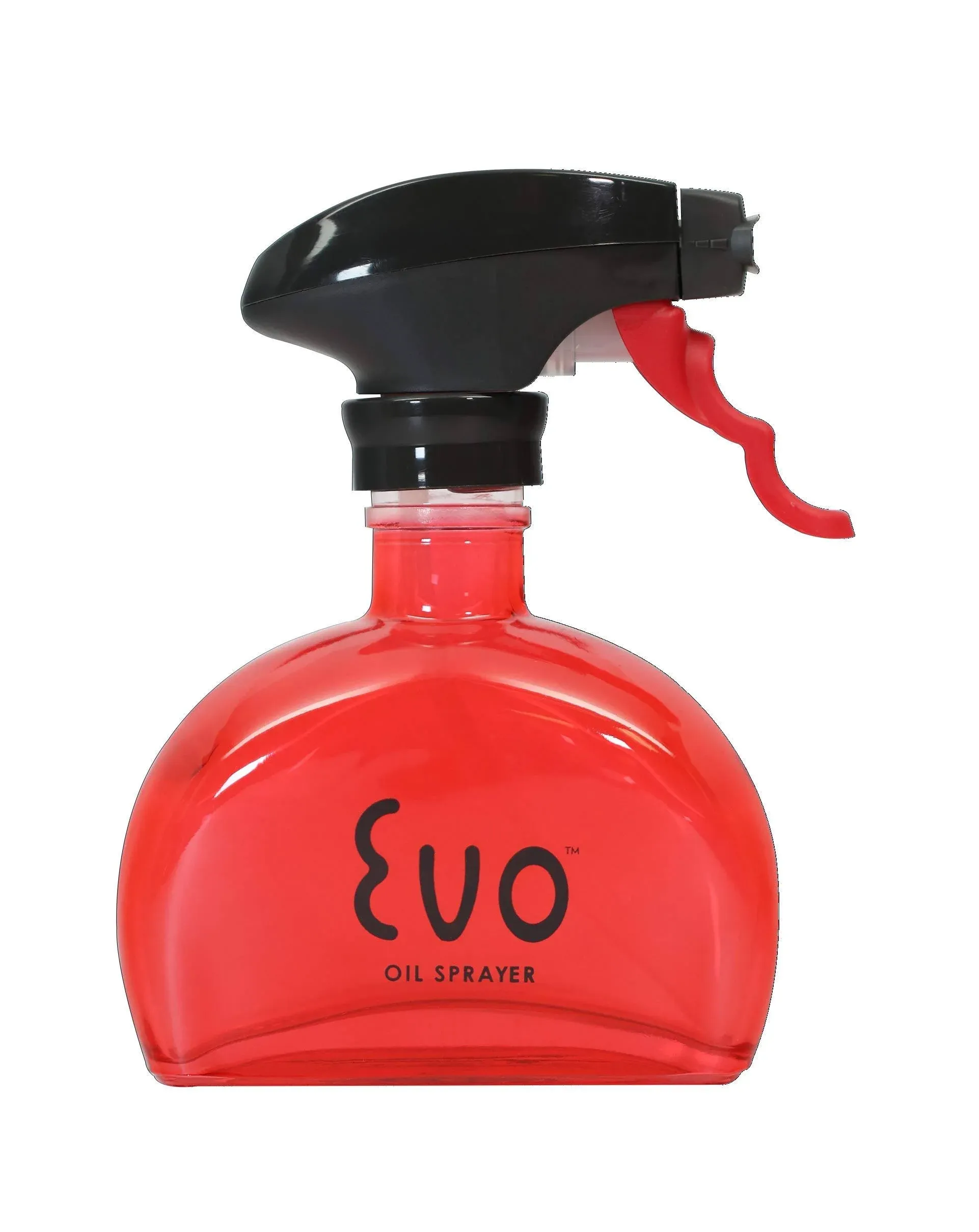 Evo Glass Non-Aerosol Trigger Oil Sprayer Bottle for Oils (6oz, Red)