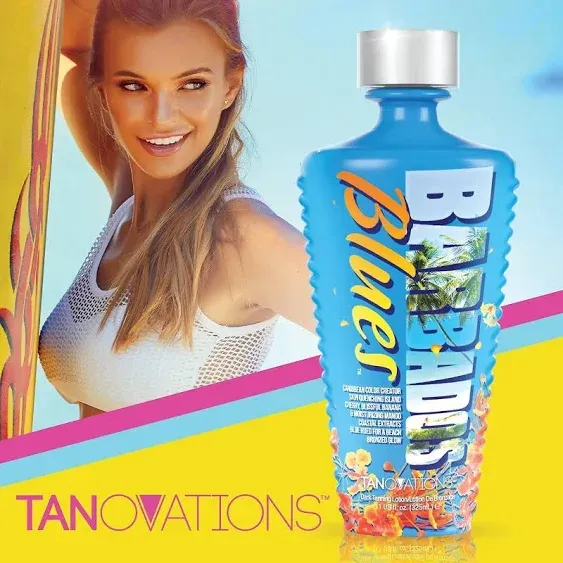 Tanovations Barbados Blues Tanning Lotion Caribbean Color Creator Skin Quenching Island Cherry