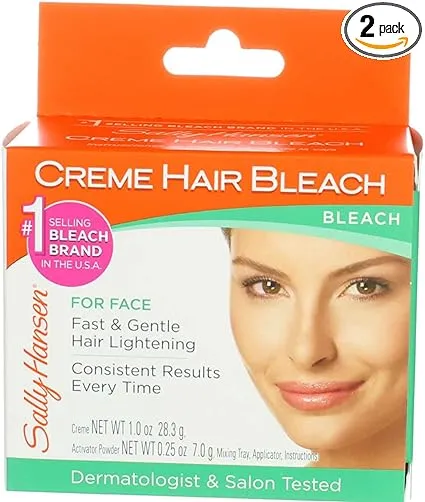 Sally Hansen Creme Hair Bleach for Face (2 Pack)