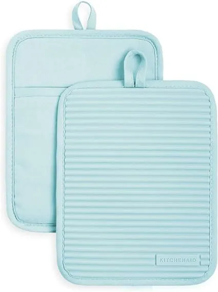 KitchenAid 2pk Silicone Ribbed Pot Holders