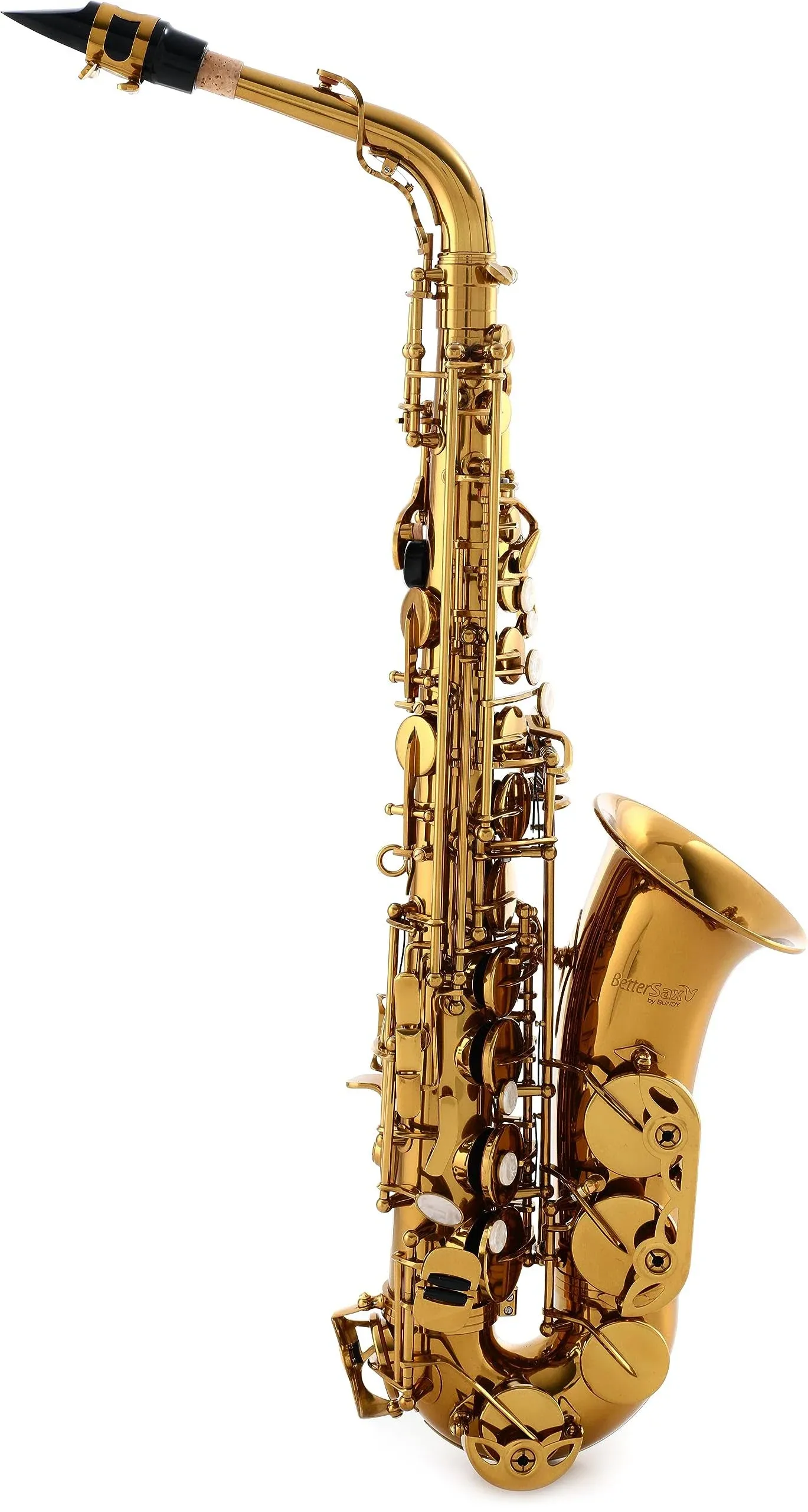 BetterSax Classic Alto Student Saxophone - Dark Gold Lacquer