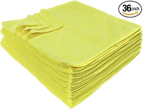 Eurow Microfiber Premium 16in x 16in 350 GSM Cleaning Towels 36-Pack