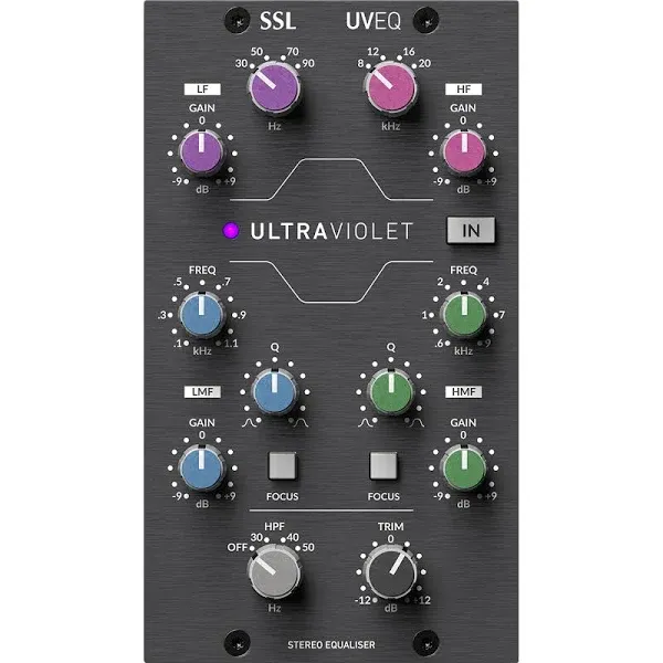 Solid State Logic UltraViolet EQ 500 Series Stereo 4-Band Equalizer Module