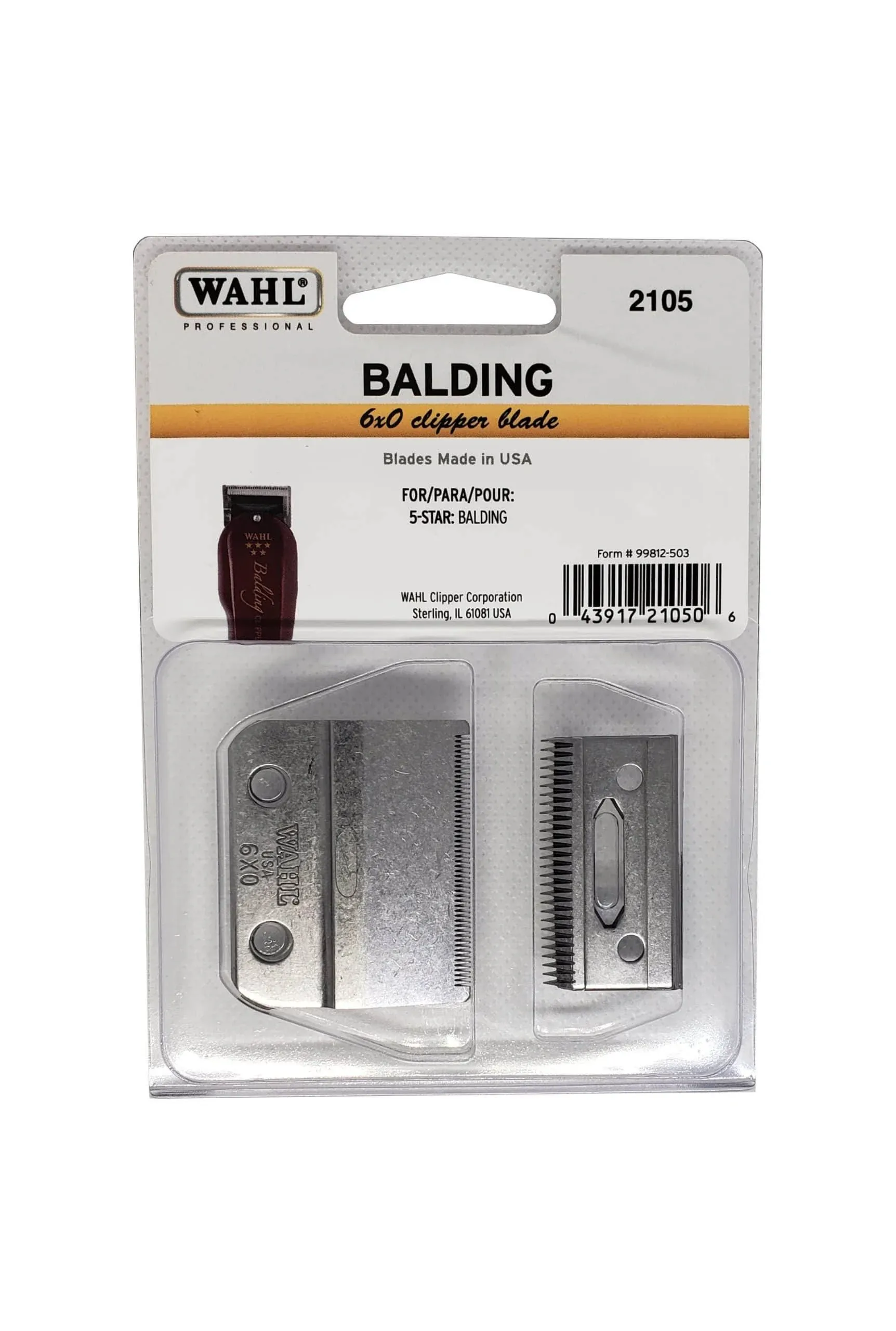 Wahl Balding 6X0 Clipper Blade for 5 Star Balding Clipper #2105