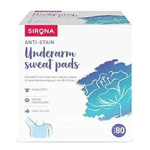 Sirona Disposable Underarm Sweat Pads for Men and Women  72 Pads