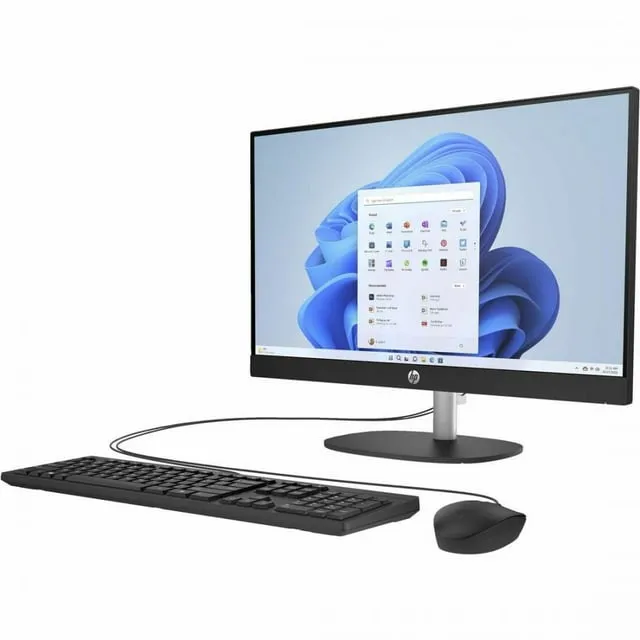 HP 23.8 inch All-in-One Desktop PC, FHD Display, AMD Athlon Silver 7120U, 8 GB RAM, 256 GB SSD, AMD Radeon Graphics, Windows 11 Home, 24-cr0010 (2023) (Renewed)