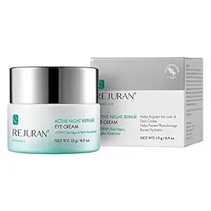 Rejuran Advanced Active Night Repair Eye Cream - Overnight Gel for Fine Lines Wrinkles Dark Circles Under and Around Eyes